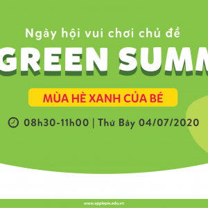 [FAMILY DAY] CẢ NHÀ CÙNG NHAU “BẬN RỘN” TRONG NGÀY HỘI VUI CHƠI:  “MY GREEN SUMMER – MÙA HÈ XANH CỦA BÉ” TẠI APPLE PIE